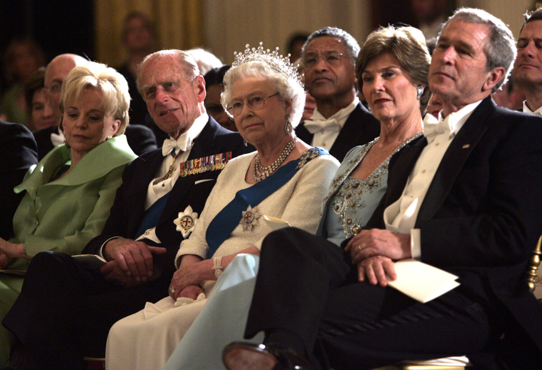 2007: Queen Elizabeth II and President George W. Bush